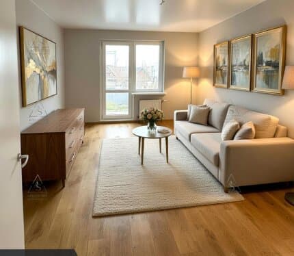 Просторная и светлая 2-к с качественной строительной отделкой!