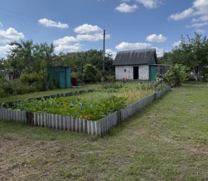 Продаётся дачный участок. Загорины, возле магазина 6 соток. Площадь 7 соток. На участке есть сейф, капитальная постройка (фундамент, кирпич, крыша - шифер, чердак, цементированный погреб), из которой получится отличный садовый домик. Забор - сетка. Есть полив и электричество. На участке фруктовый сад и виноград.
