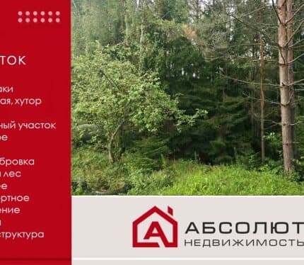 Продается земельный участок на хуторе в лесу у реки Дубровка в д.Мончаки, ул. Лесная