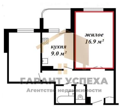 Лот 8822. Брест, ул. Молодогвардейская. Продажа 1 комнаты