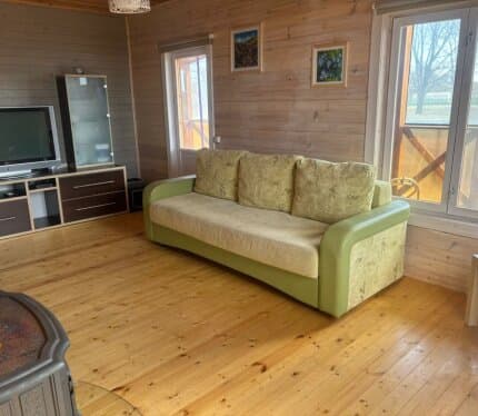 Продается уютный дом из бруса с баней и участком 25 соток в шаговой доступности  реки Нёман.