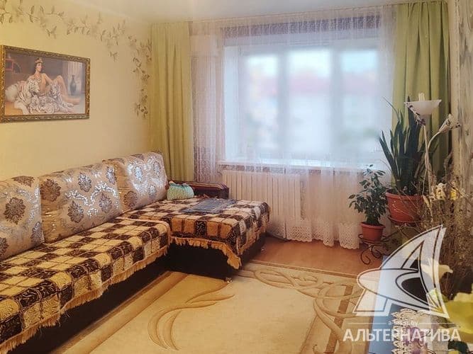 1-комнатная квартира, г. Брест, ул. Колесника, 2010 г.п., 5 / 5 кирпич, 43,0 / 40,6 / 19,2 / 9,5, санузел совмещенный, лоджия застеклена, подвал, стек...