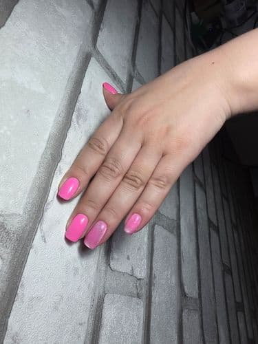 Маникюр  гель-лаком. Наращивание.