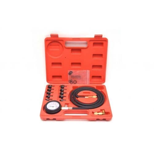 Манометр для измерения давления масла 0-10 bar с переходниками, набор 12пр. H-D H-D HD73031 H-D HD73