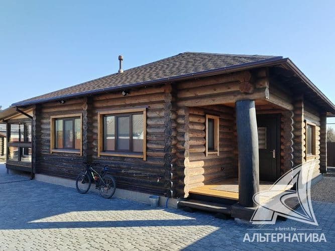 Дачный дом жилого типа в г.Бресте. 2025 г.п. 1 этаж. Общ.СНБ - 111,0 кв.м, общ.- 102,0 кв.м, жил.- 68,7 кв.м, кух.- 10,5 кв.м., 3 комнаты. Стены: мате...