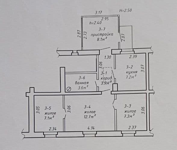 Продаю 3-х комнатную квартиру в блокированном доме (частный сектор) на ул. Фортечной, д. 43. Дом одноэтажный кирпичный на 4 квартиры. Общая площадь кв...