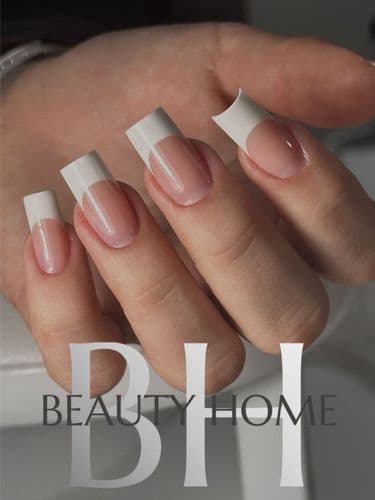 МАНИКЮР, НАРАЩИВАНИЕ, ВЫКЛАДНОЙ БЕЛЫЙ ФРЕНЧ 35 р.