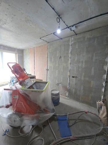 Механизированная Штукатурка стен/Шпатлевание стен