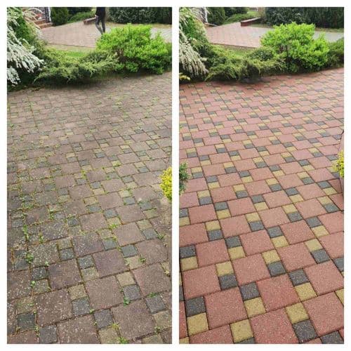 Мойка тротуарной плитки