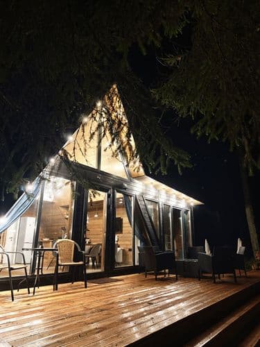 Большой дом для компании (8человек) треугольный А-фрейм Алмаз