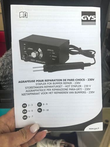 Степлер для ремонта бамперов